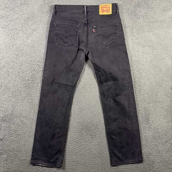 Levis 569 Jeans Mens 31x34 Black Loose Straight Fit Stretch Denim Pants Casual - Picture 6 of 16